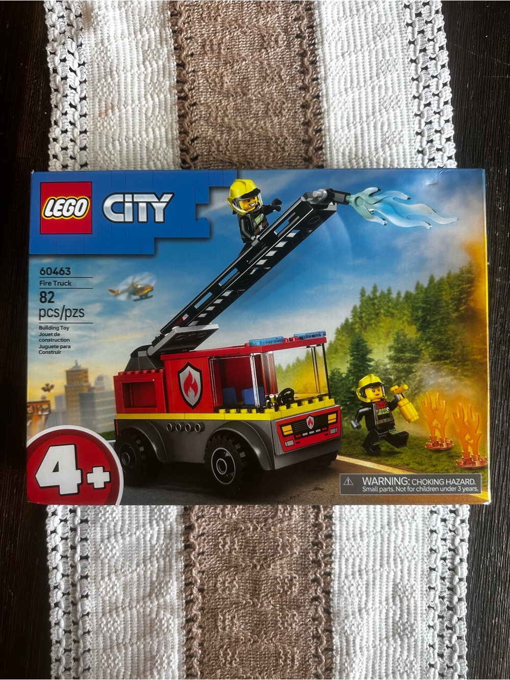 New LEGO City Fire Truck Building Set Age 4+